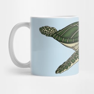 Sea turtle cartoon illustration Mug